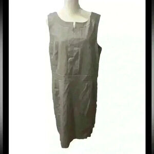 AK Anne Klein Gray Formal Dress Business Professional